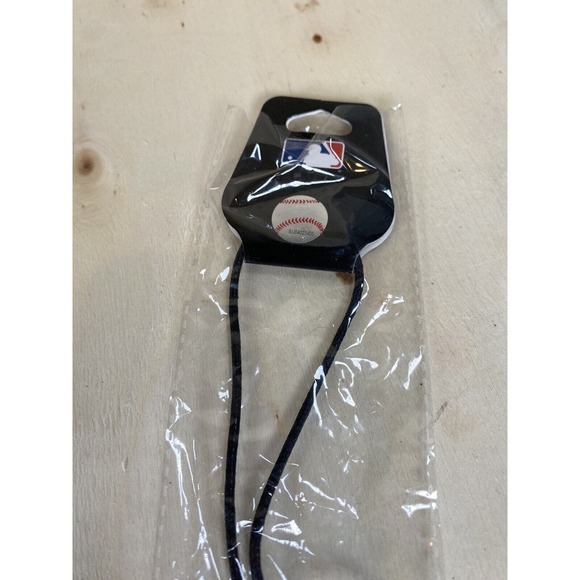 Cincinnati Reds Rubber Cord Necklace Logo Charm Licensed MLB Jewelry - Picture 3 of 4